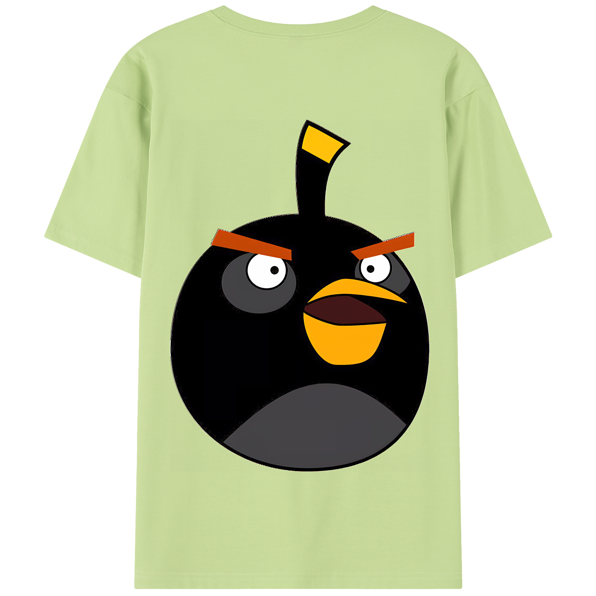 （画像用） Angry Birds アングリーバード 綿100％半袖Tシャツ（背面プリント）